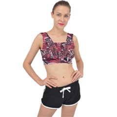 Adventure Time Cartoon V-back Sports Bra by Bedest