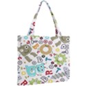 Seamless Pattern Vector With Funny Robots Cartoon Mini Tote Bag View2