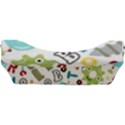 Seamless Pattern Vector With Funny Robots Cartoon Car Seat Velour Cushion  View3