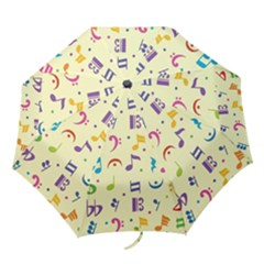 Seamless Pattern Musical Note Doodle Symbol Folding Umbrellas by Hannah976