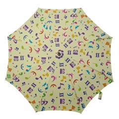 Seamless Pattern Musical Note Doodle Symbol Hook Handle Umbrellas (medium) by Hannah976