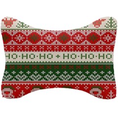 Ugly Sweater Merry Christmas  Seat Head Rest Cushion by artworkshop