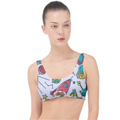 Space Cosmos Seamless Pattern Seamless Pattern Doodle Style The Little Details Bikini Top by Hannah976