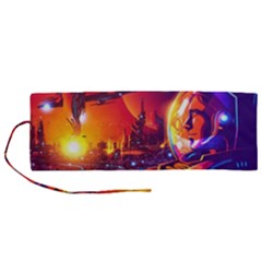 Far Future Human Colonization Roll Up Canvas Pencil Holder (m) by Hannah976