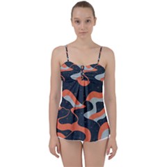 Dessert And Mily Way  pattern  Babydoll Tankini Top by coffeus