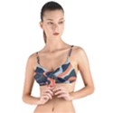 Dessert and Mily way  Pattern  Tie Up Cut Bikini Top View1