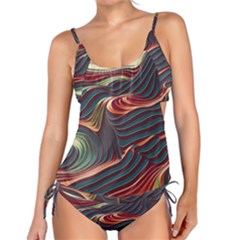Dessert Storm Wave  pattern  Tankini Set by coffeus
