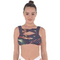 Dessert storm wave  Pattern  Bandaged Up Bikini Top View1