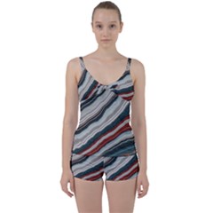 Dessert Road  pattern  All Over Print Design Tie Front Two Piece Tankini by coffeus