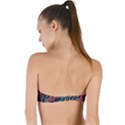 Dessert land  Pattern  all over print design Twist Bandeau Bikini Top View2