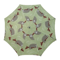Sloths Pattern Design Golf Umbrellas by Hannah976
