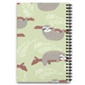Sloths Pattern Design 5.5  x 8.5  Notebook View2