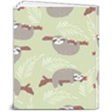 Sloths Pattern Design 8  x 10  Softcover Notebook View2