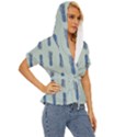 Blue King Pineapple  Lightweight Drawstring Hooded Top View3