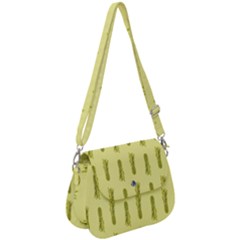 Yellow Pineapple Saddle Handbag by ConteMonfrey