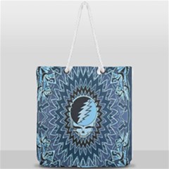 Grateful Dead Butterfly Pattern Full Print Rope Handle Tote (large) by Bedest