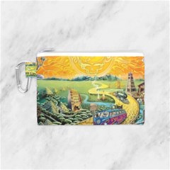 Grateful Dead Golden Road Canvas Cosmetic Bag (small) by Bedest