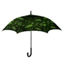 Bacteria Virus Seamless Pattern Inversion Hook Handle Umbrellas (Medium) View3