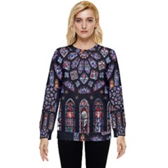 Photos Chartres Rosette Cathedral Hidden Pocket Sweatshirt by Bedest
