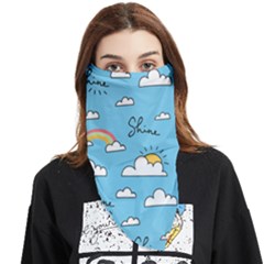 Sky Pattern Face Covering Bandana (triangle) by Apen