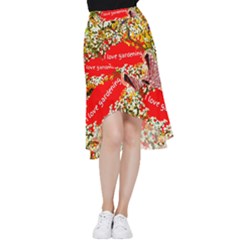 Garden Lover Frill Hi Low Chiffon Skirt by TShirt44
