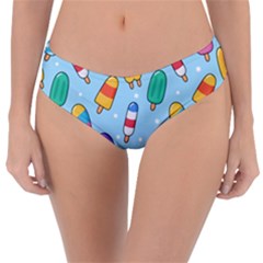 Cute Kawaii Ice Cream Seamless Pattern Reversible Classic Bikini Bottoms by Apen