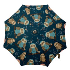 Seamless Pattern Owls Dreaming Hook Handle Umbrellas (small) by Apen
