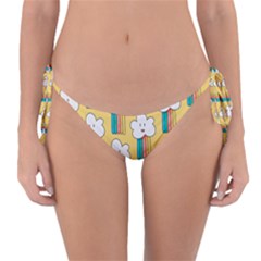 American Golden Ancient Totems Reversible Bikini Bottoms by Apen