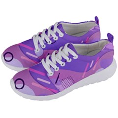 Hand Drawn Abstract Organic Shapes Background Men s Lightweight Sports Shoes by Apen