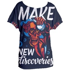 Make Devil Discovery  Women s Oversized T-shirt by Saikumar
