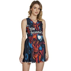 Make Devil Discovery  Sleeveless High Waist Mini Dress by Saikumar