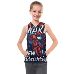 Dont Fear Kids  Sleeveless Hoodie by Saikumar