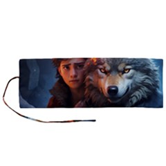 Be Fearless Roll Up Canvas Pencil Holder (m) by Saikumar