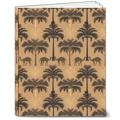 Pattern Symmetry Stack Texture 8  X 10  Hardcover Notebook by Jatiart