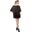 Math Equations Formulas Pattern Oversized Chiffon Top View2