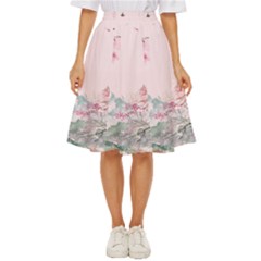 Pink Chinese Style Cherry Blossom Classic Short Skirt by Cendanart