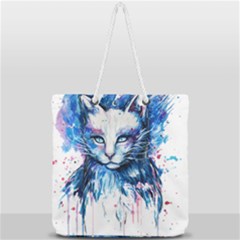 Cat Full Print Rope Handle Tote (large) by saad11