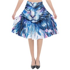 Cat Flared Midi Skirt by saad11