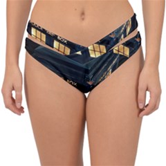 Tardis Bbc Doctor Who Dr Who Double Strap Halter Bikini Bottoms by Cendanart