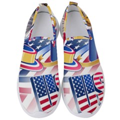 United States Of America Usa  Images Independence Day Men s Slip On Sneakers by Ket1n9