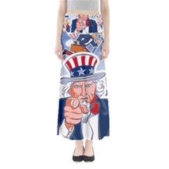 Independence Day United States Of America Full Length Maxi Skirt by Ket1n9
