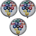 Racked Billiard Pool Balls Mini Round Pill Box (Pack of 3) View1