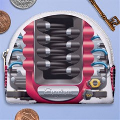 Car Engine Horseshoe Style Canvas Pouch by Ket1n9