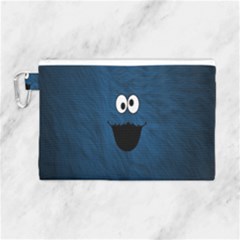 Funny Face Canvas Cosmetic Bag (large) by Ket1n9