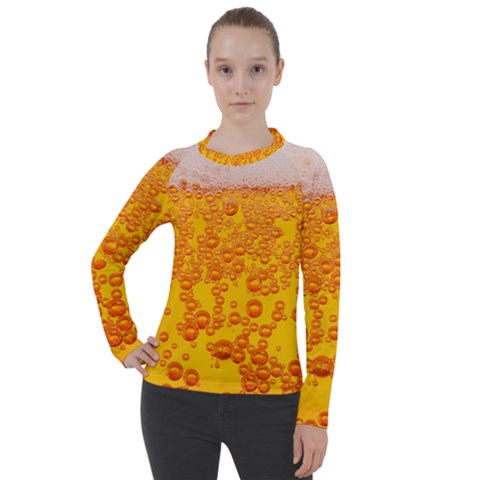 Beer Alcohol Drink Drinks Women s Pique Long Sleeve T-shirt by Ket1n9