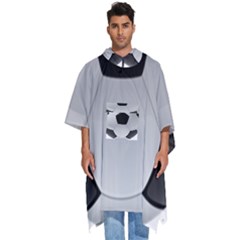 Soccer Ball Men s Hooded Rain Ponchos by Ket1n9