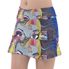 Graffiti Mural Street Art Painting Classic Tennis Skirt by Ket1n9