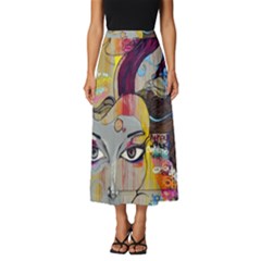 Graffiti Mural Street Art Painting Classic Midi Chiffon Skirt by Ket1n9