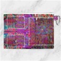 Technology Circuit Board Layout Pattern Canvas Cosmetic Bag (XL) View2