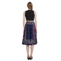 Cad Technology Circuit Board Layout Pattern A-Line Full Circle Midi Skirt With Pocket View4